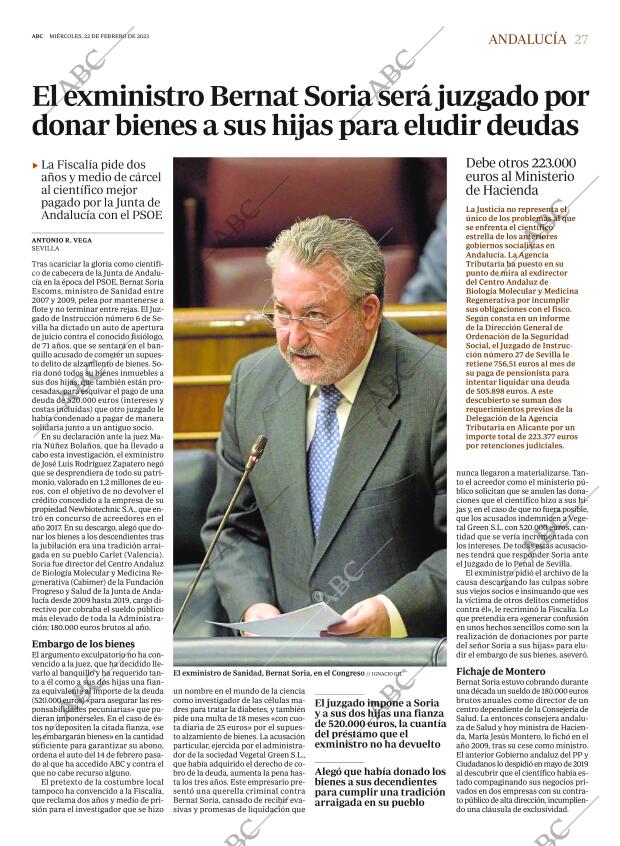 ABC SEVILLA 22-02-2023 página 27