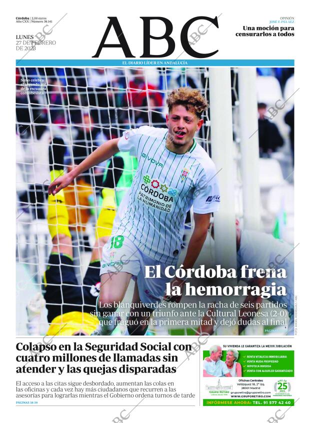 ABC CORDOBA 27-02-2023 página 1