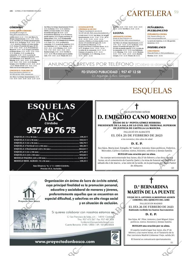 ABC CORDOBA 27-02-2023 página 59