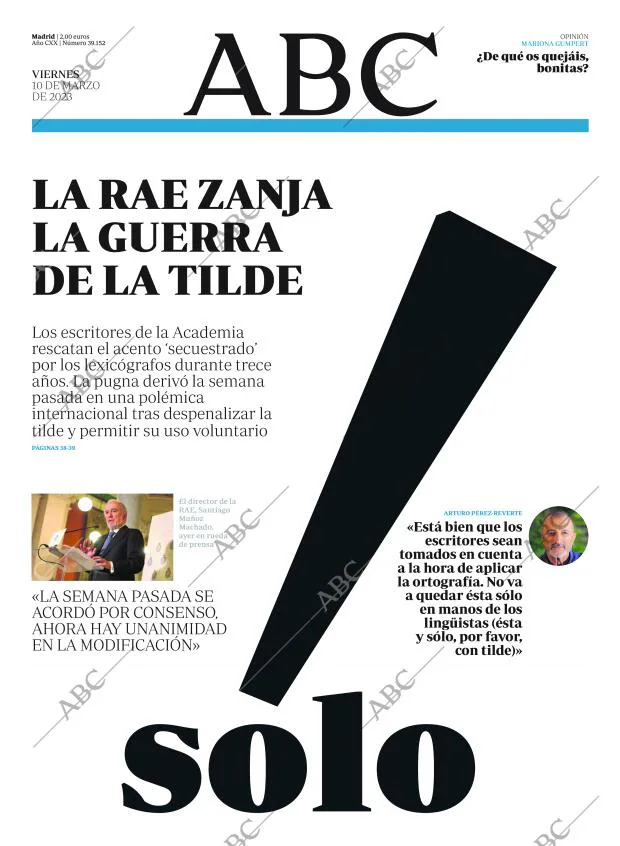 ABC MADRID 10-03-2023 página 1