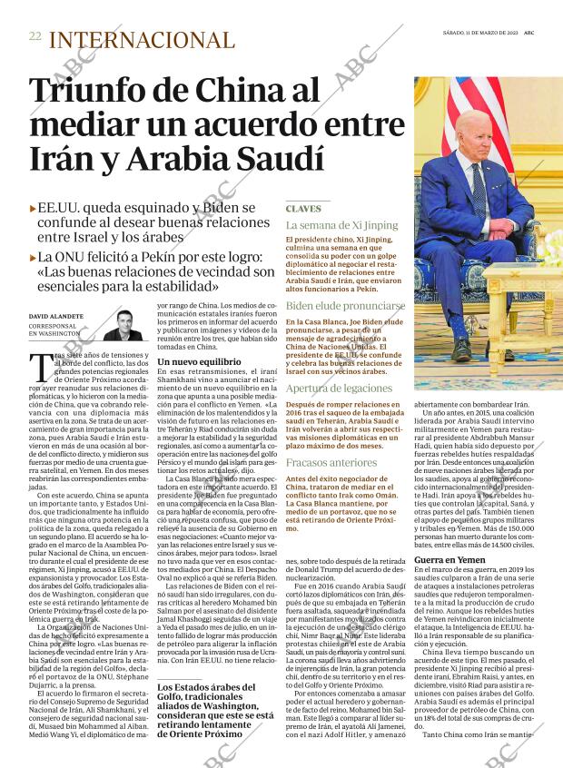 ABC MADRID 11-03-2023 página 22