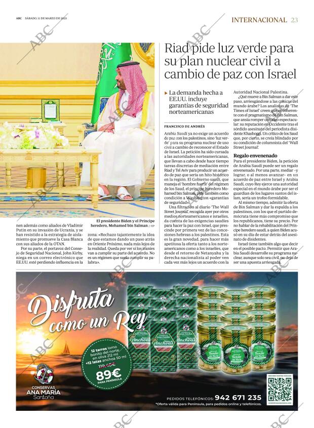 ABC MADRID 11-03-2023 página 23