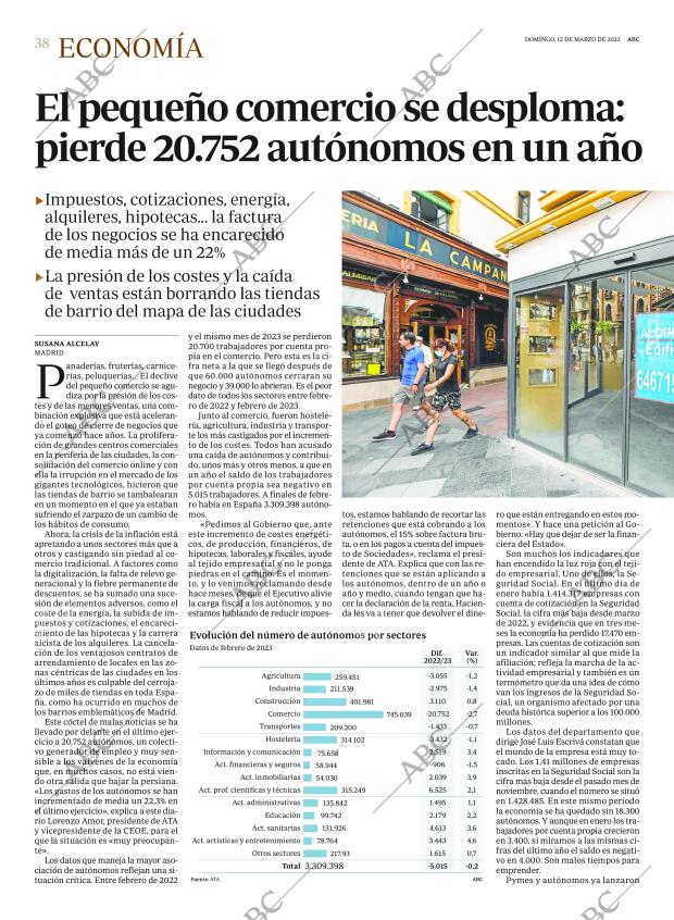 ABC MADRID 12-03-2023 página 38