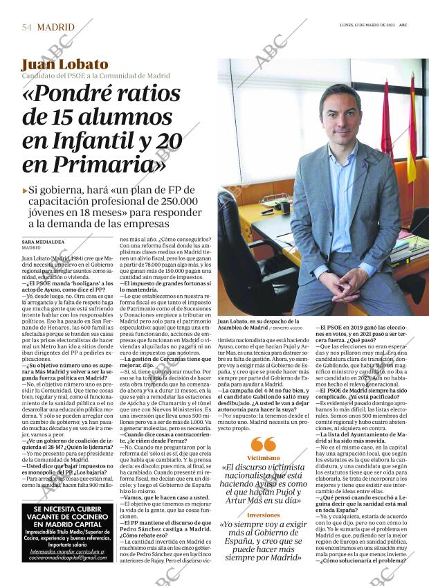 ABC MADRID 13-03-2023 página 54