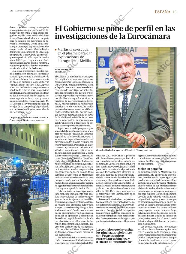 ABC MADRID 14-03-2023 página 13