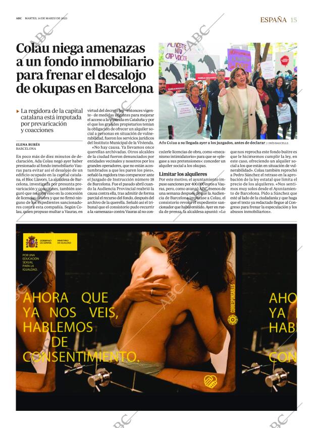 ABC MADRID 14-03-2023 página 15