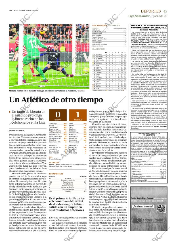 ABC MADRID 14-03-2023 página 45