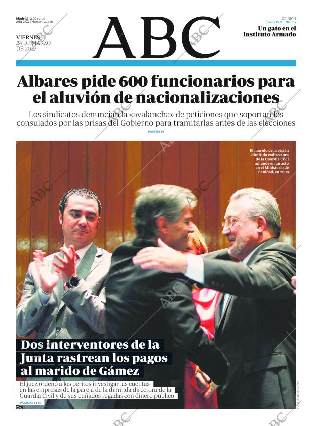 ABC MADRID 24-03-2023 página 1