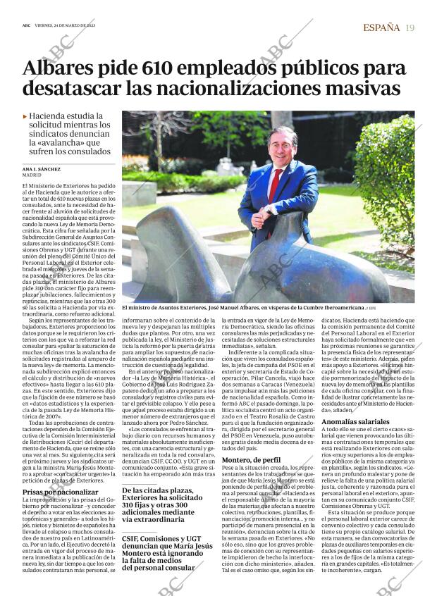 ABC MADRID 24-03-2023 página 19