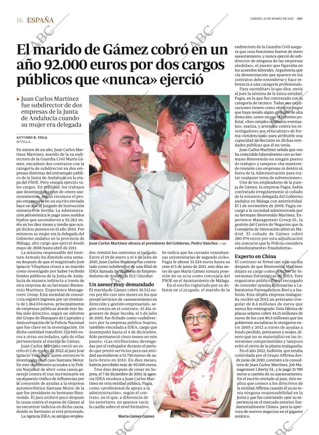 ABC MADRID 25-03-2023 página 16