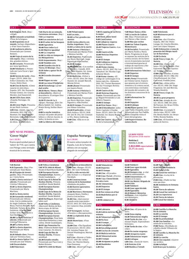 ABC MADRID 25-03-2023 página 63