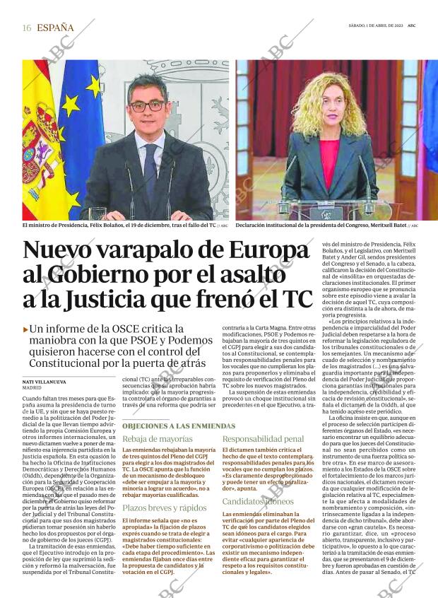ABC MADRID 01-04-2023 página 16