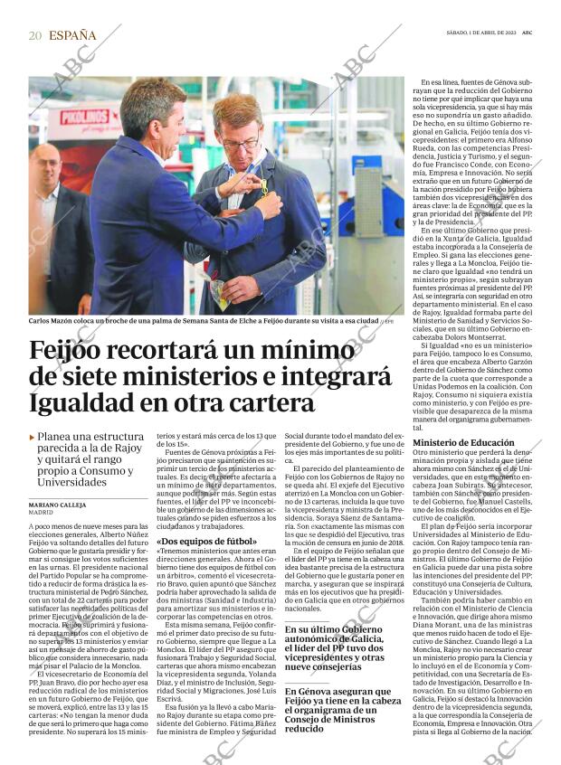 ABC MADRID 01-04-2023 página 20