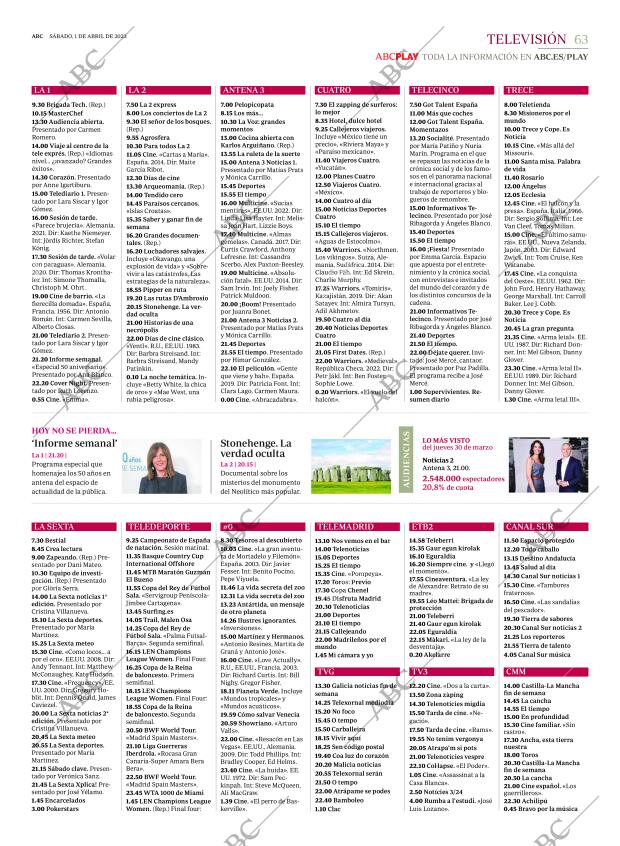 ABC MADRID 01-04-2023 página 63