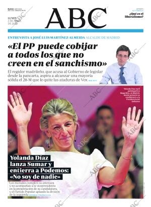 ABC MADRID 03-04-2023 página 1