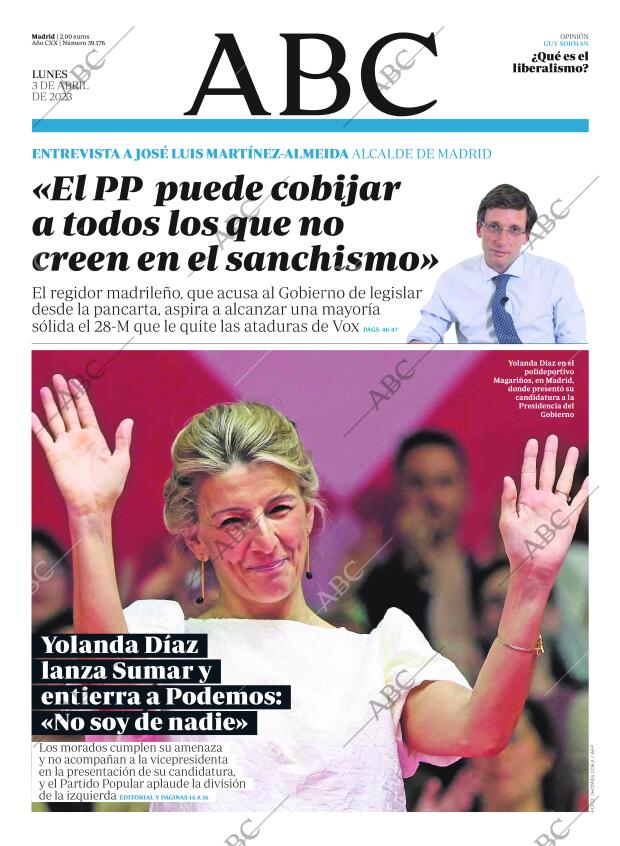 ABC MADRID 03-04-2023 página 1