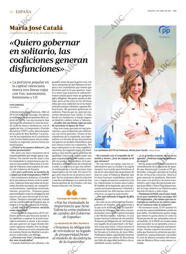 ABC MADRID 04-04-2023 página 16