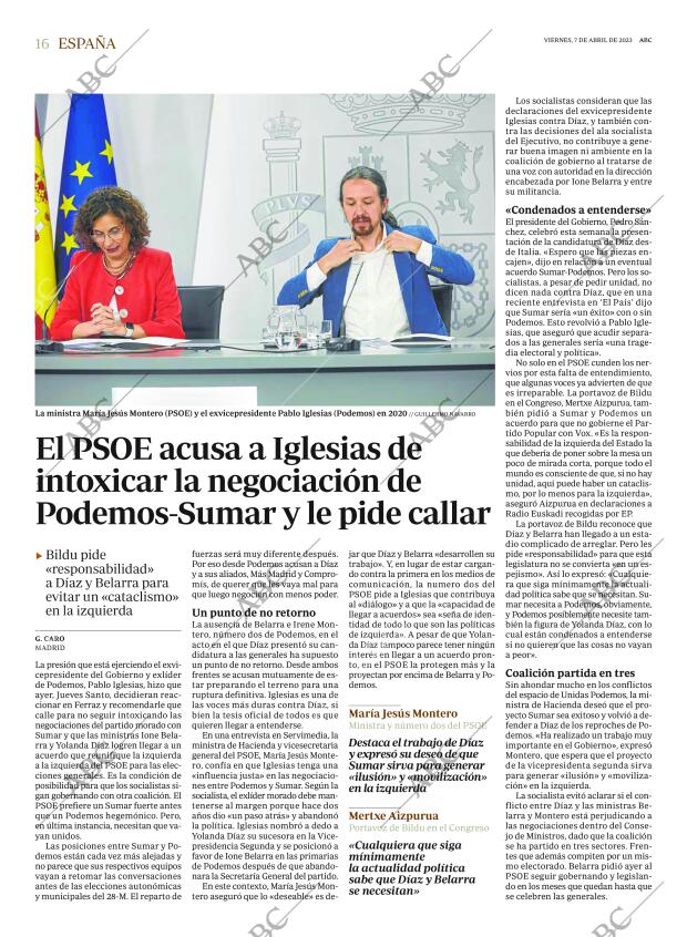 ABC MADRID 07-04-2023 página 16