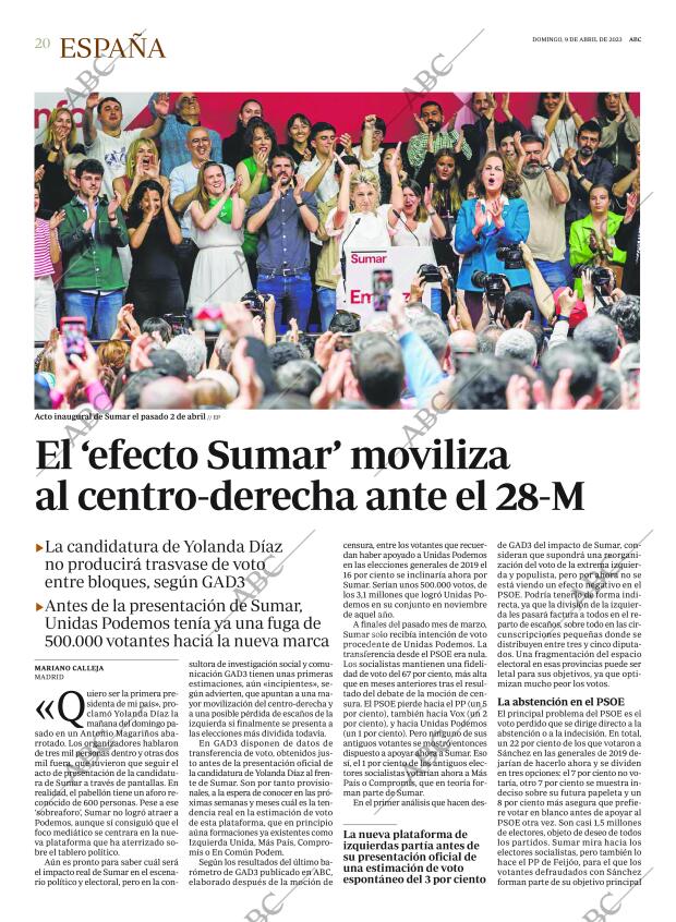 ABC MADRID 09-04-2023 página 20