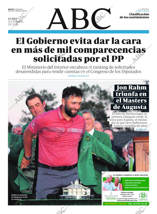 ABC MADRID 10-04-2023 página 1