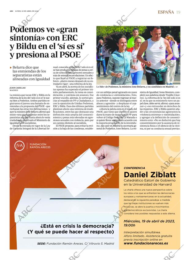 ABC MADRID 10-04-2023 página 19