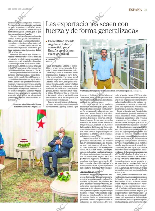 ABC MADRID 10-04-2023 página 21