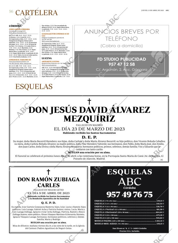 ABC CORDOBA 13-04-2023 página 56