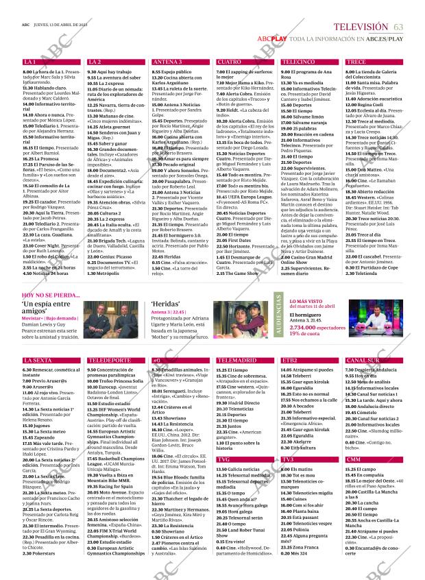ABC MADRID 13-04-2023 página 63