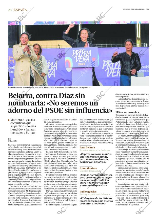 ABC MADRID 16-04-2023 página 26