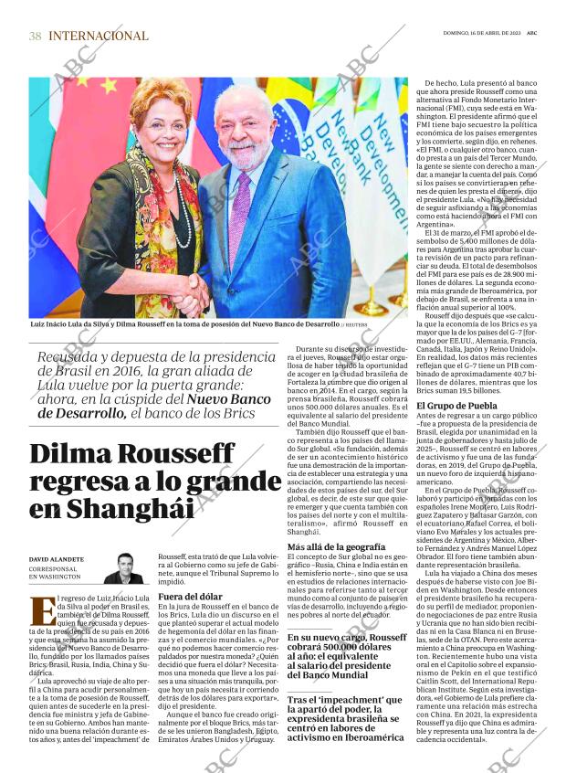 ABC MADRID 16-04-2023 página 38