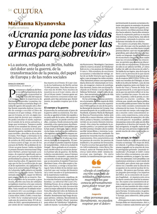 ABC MADRID 16-04-2023 página 54