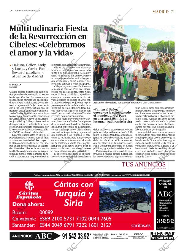 ABC MADRID 16-04-2023 página 71