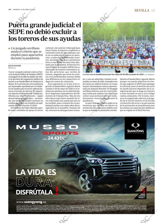 ABC SEVILLA 16-04-2023 página 19