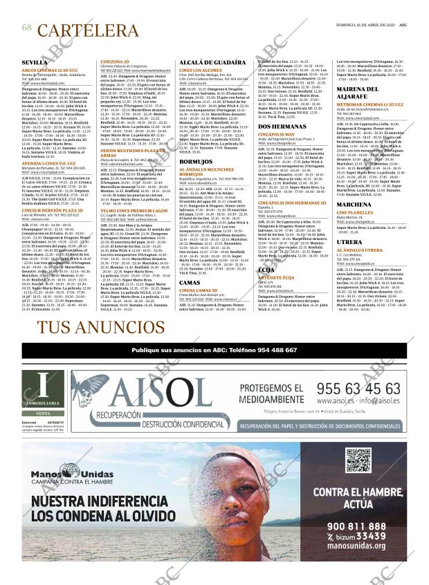ABC SEVILLA 16-04-2023 página 68