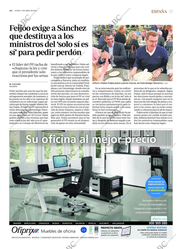 ABC MADRID 17-04-2023 página 17