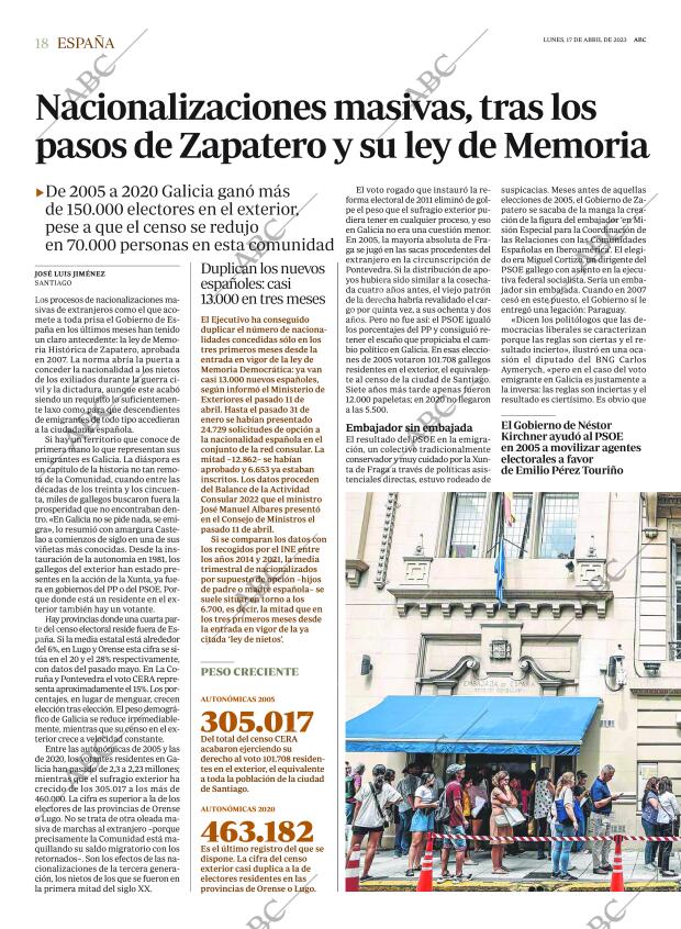 ABC MADRID 17-04-2023 página 18