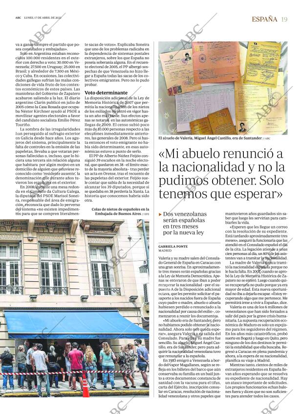 ABC MADRID 17-04-2023 página 19
