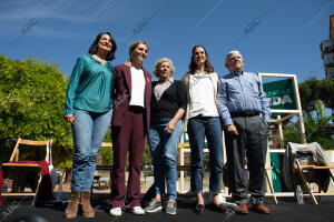 Acto electoral de Más Madrid con Mónica García, Rita Maestre y Manuela Carmena...