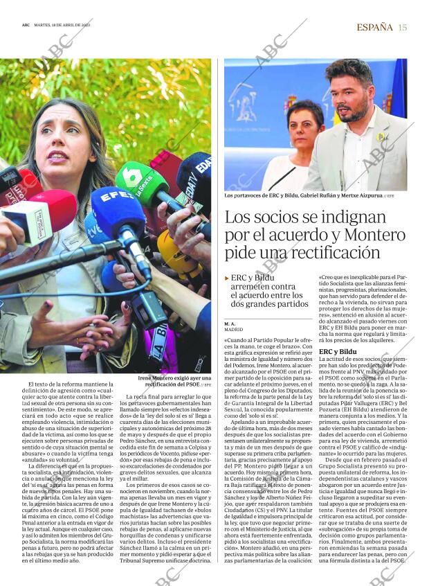 ABC MADRID 18-04-2023 página 15
