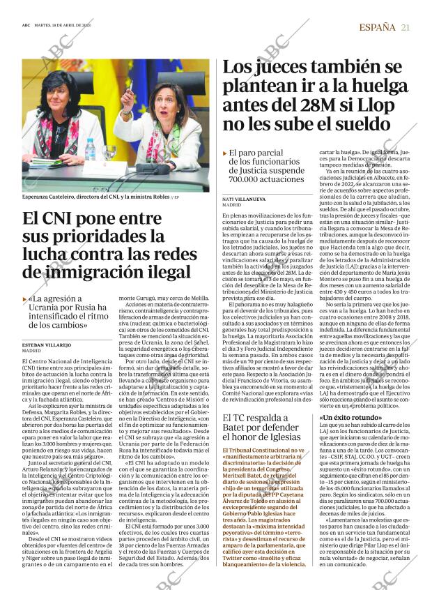 ABC MADRID 18-04-2023 página 21
