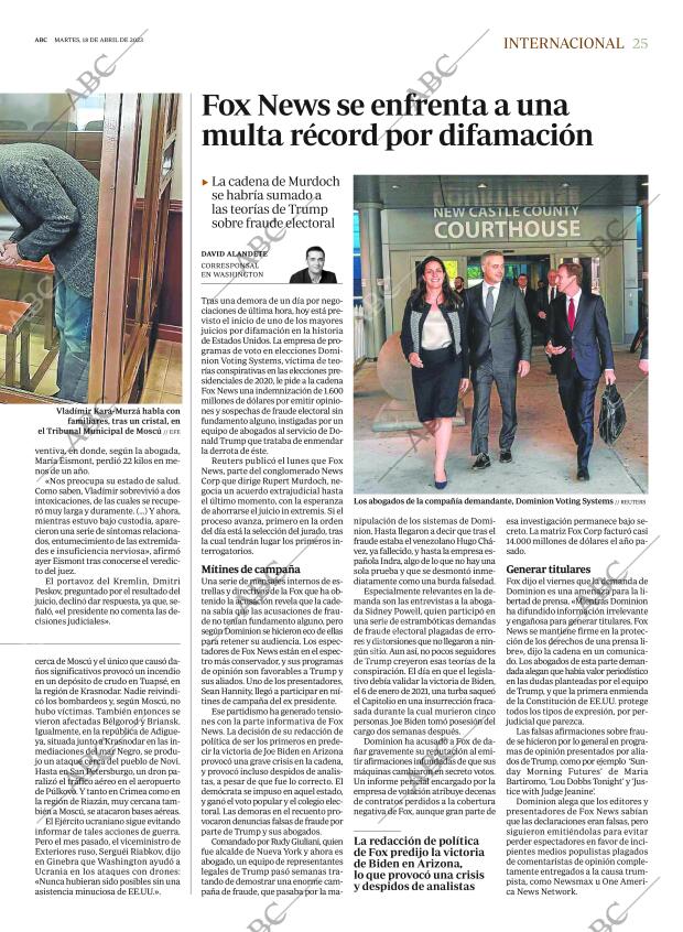 ABC MADRID 18-04-2023 página 25