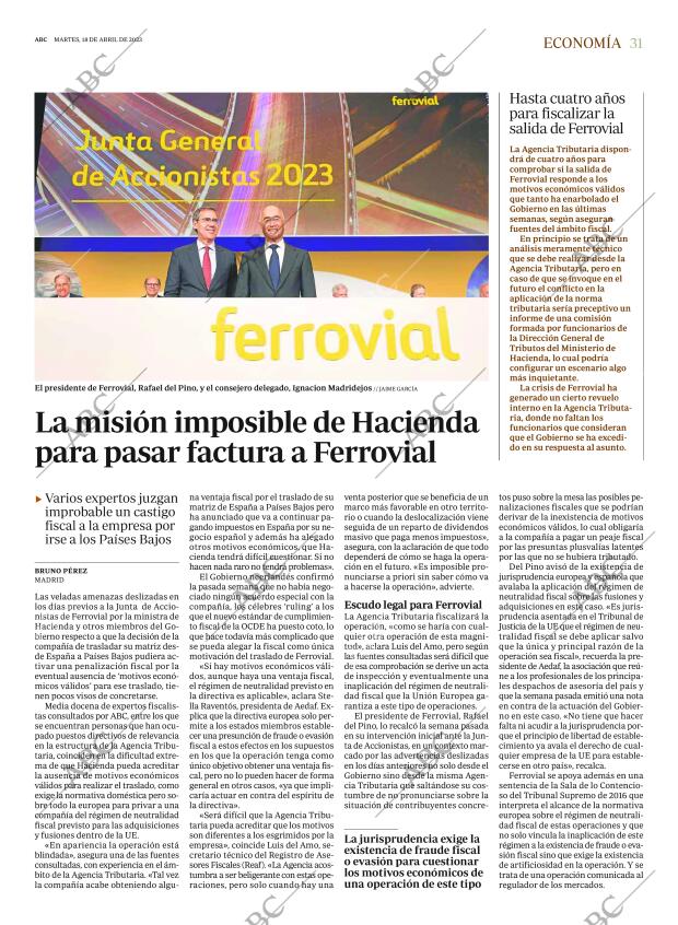 ABC MADRID 18-04-2023 página 31