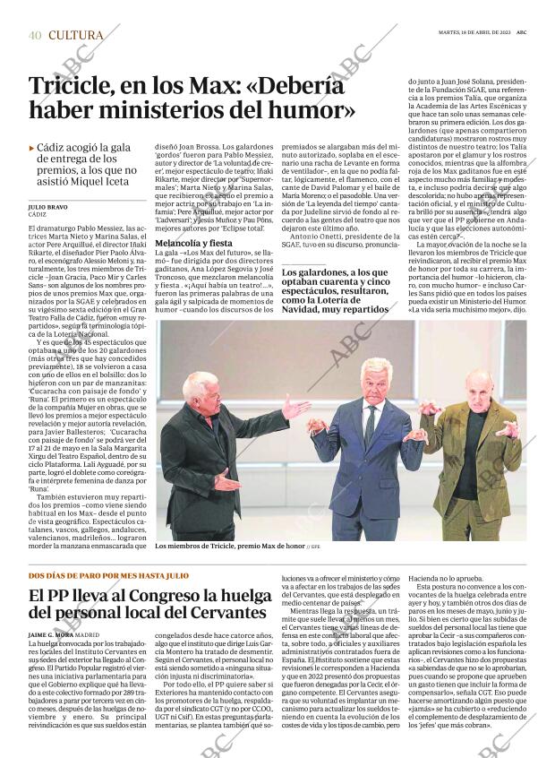 ABC MADRID 18-04-2023 página 40