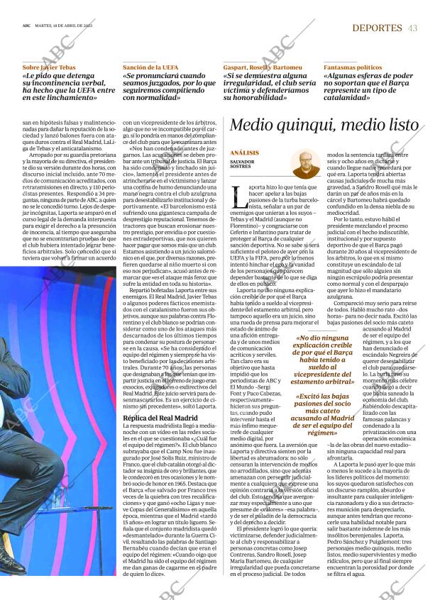 ABC MADRID 18-04-2023 página 43
