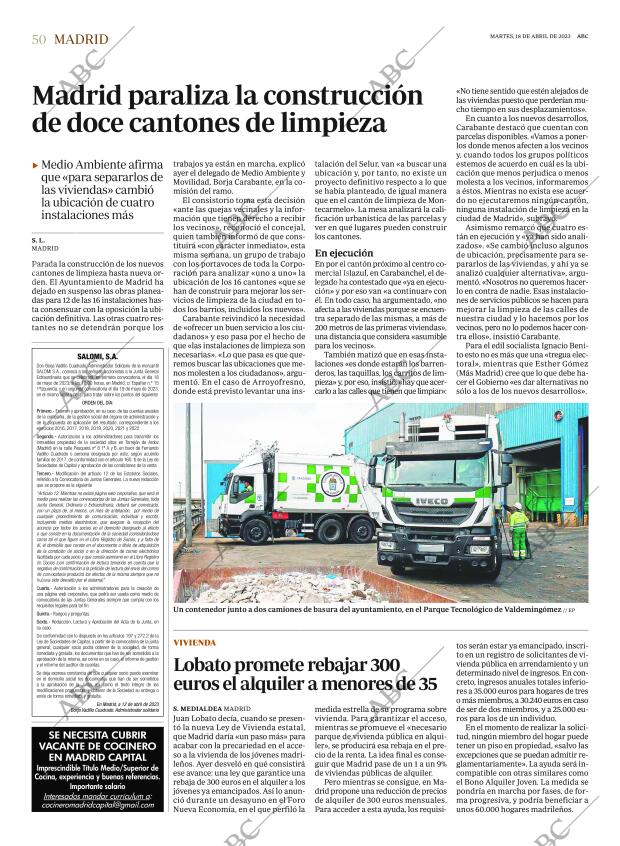 ABC MADRID 18-04-2023 página 50