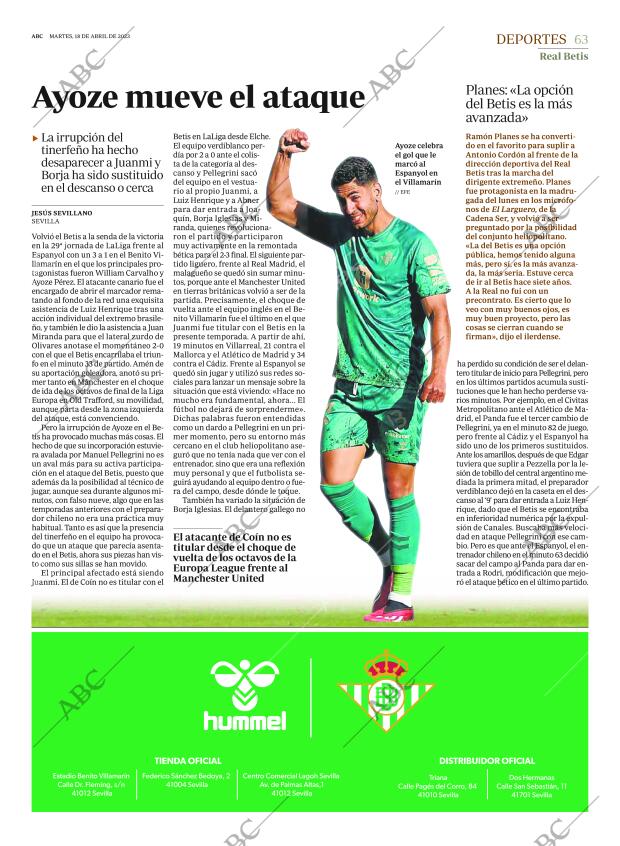 ABC SEVILLA 18-04-2023 página 63
