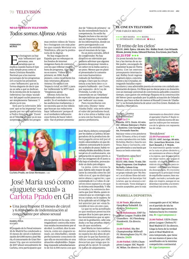 ABC SEVILLA 18-04-2023 página 70