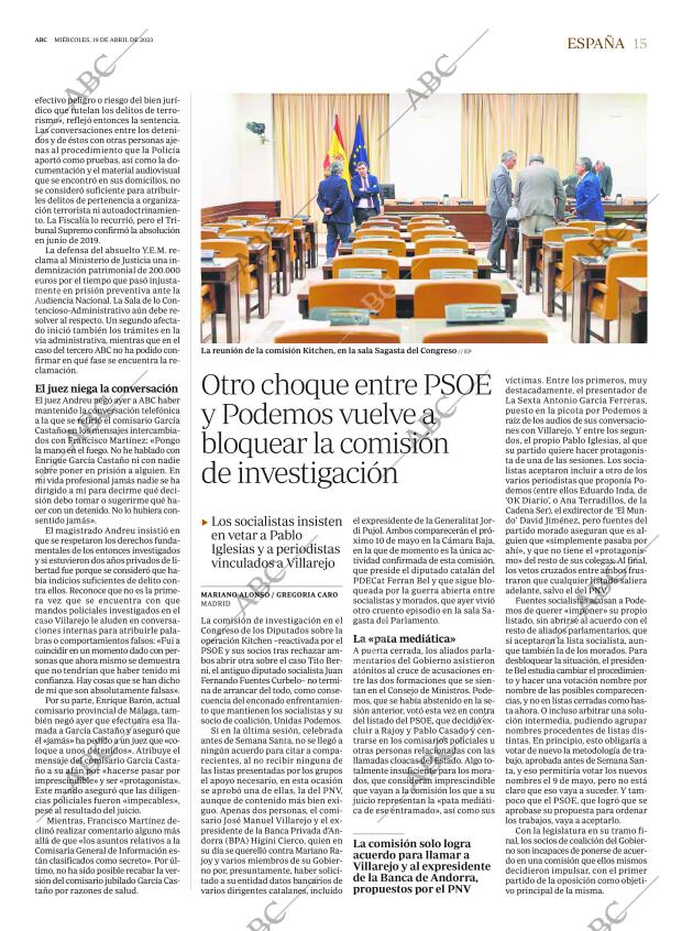 ABC MADRID 19-04-2023 página 15