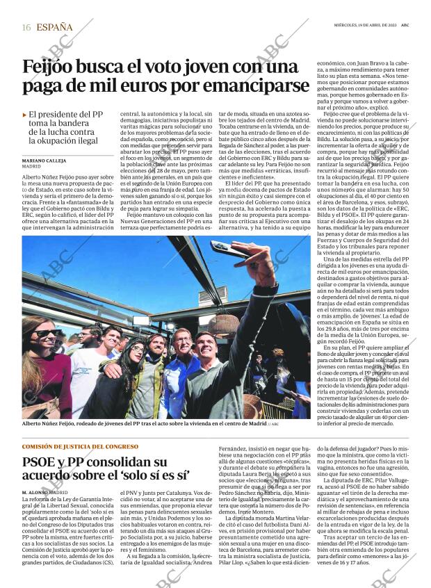 ABC MADRID 19-04-2023 página 16