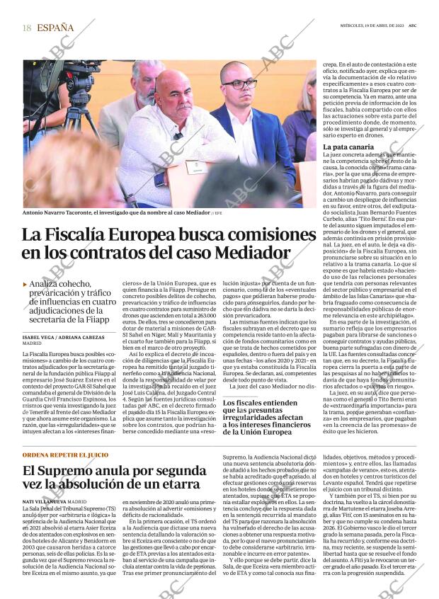 ABC MADRID 19-04-2023 página 18